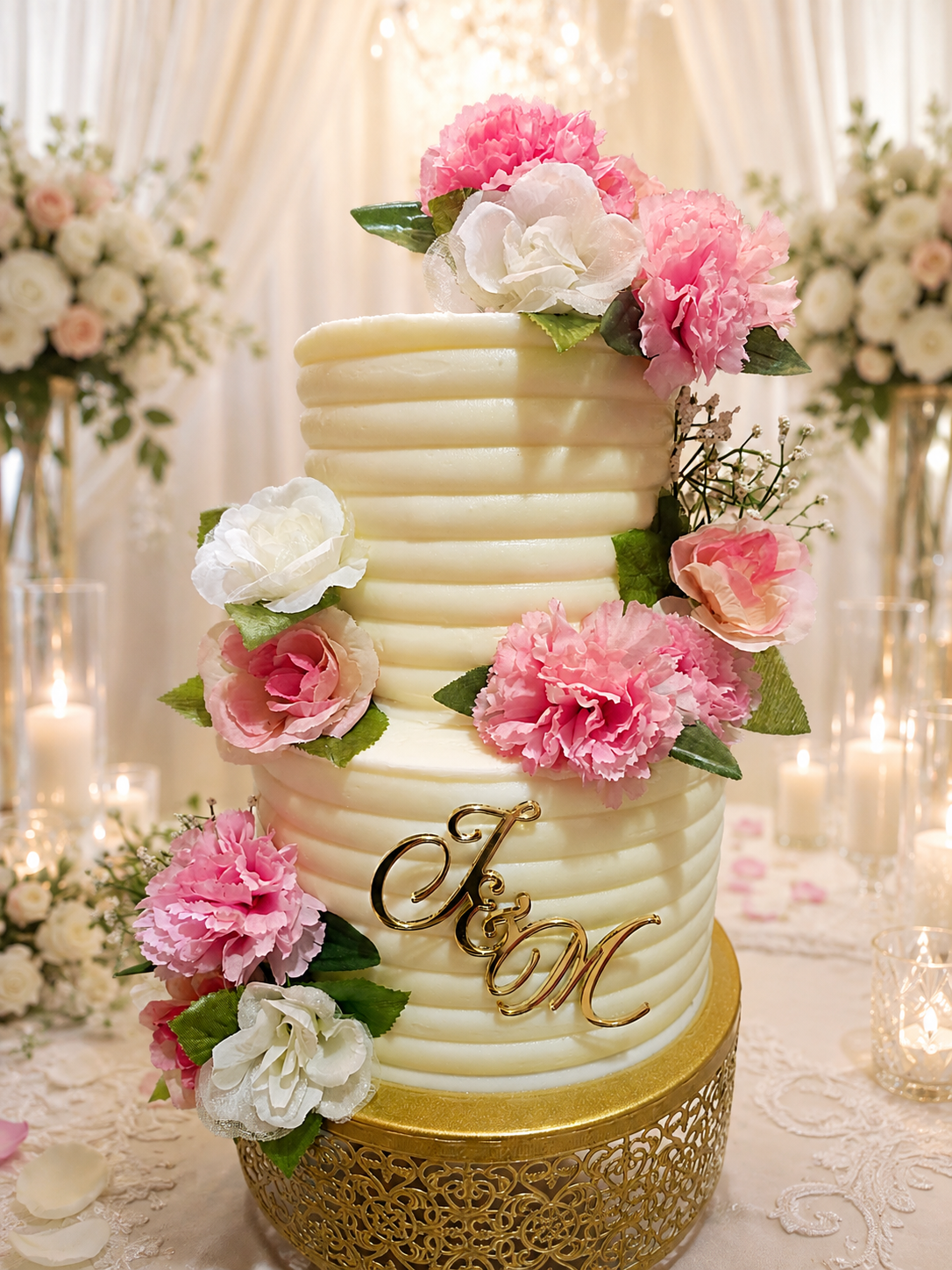 Custom wedding cake design from Hudson Sweet Sensations