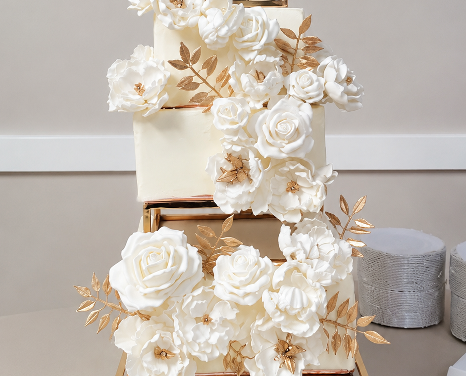 Custom wedding cake design from Hudson Sweet Sensations